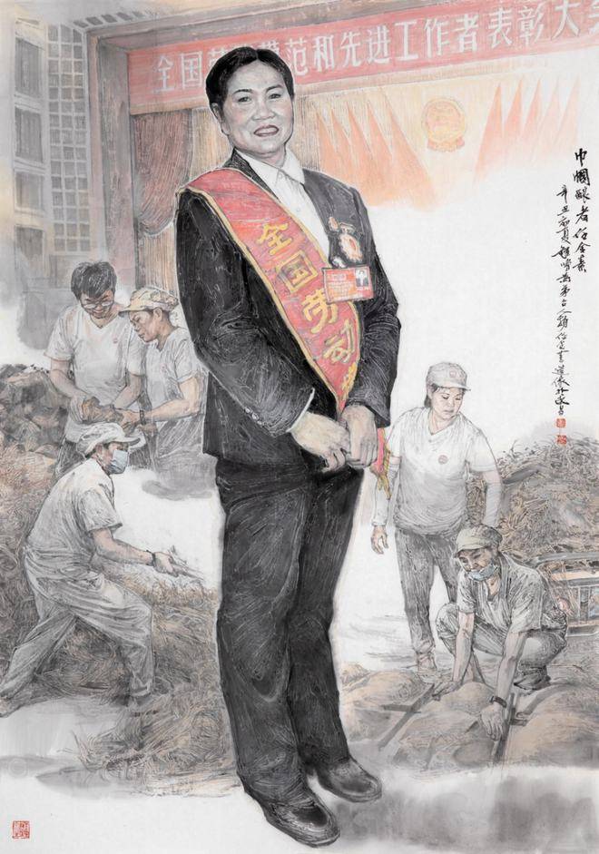 湖北省工笔画学会执行会长钟鸣教授荣获“第七届湖北优秀文艺志愿者”荣誉称号(图16)