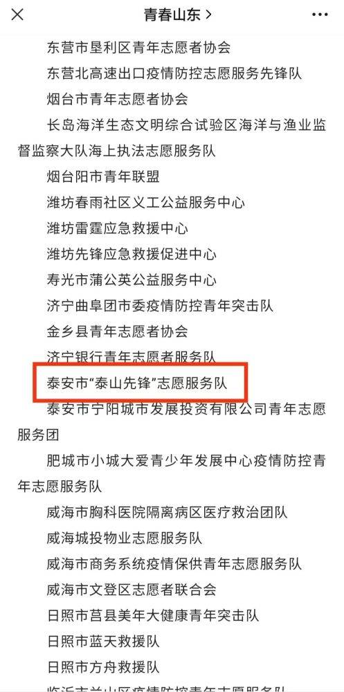 “泰山先锋”志愿服务队荣获“山东省疫情防控优秀青年志愿服务团队”荣誉称号(图3)