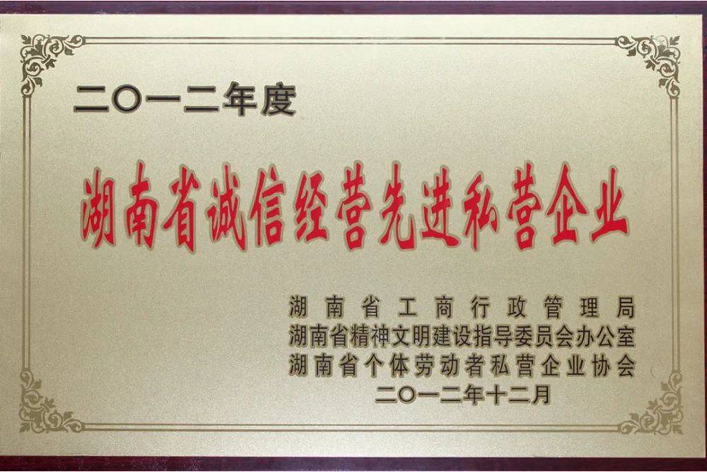 胡国安董事长荣获长沙市“诚信之星”荣誉称号(图4)
