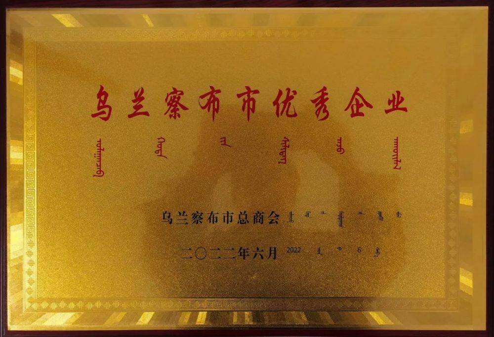 蒙维公司获“乌兰察布市优秀企业”称号(图2)