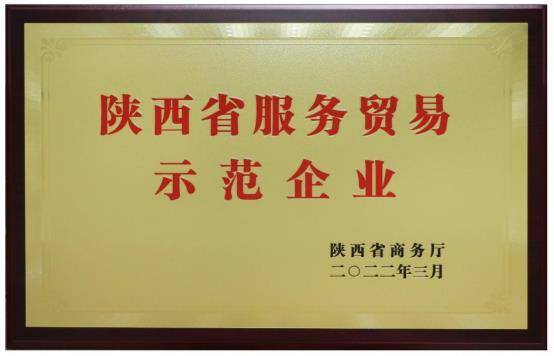 葡萄城荣获“陕西服务贸易示范企业”称号 (图1)