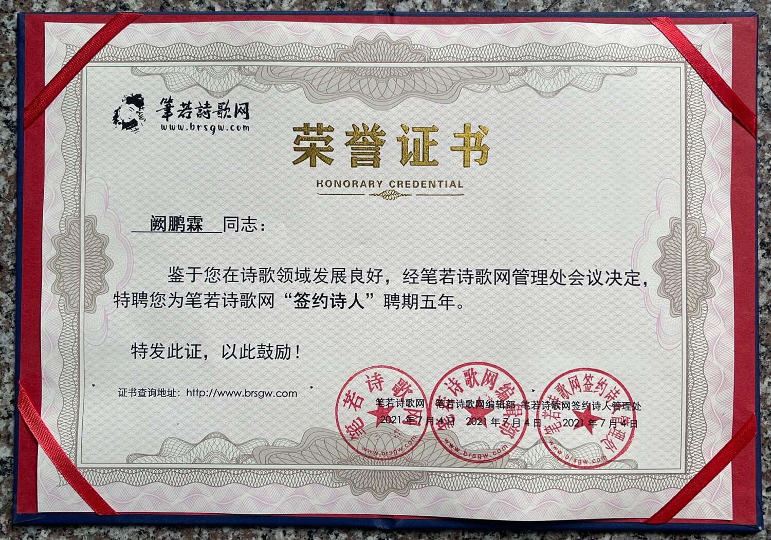处在不同位面的青年作家阙鹏霖(图1)